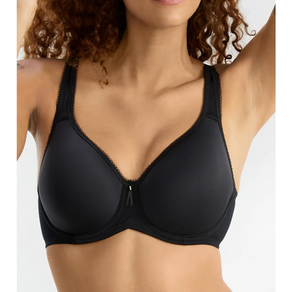 WACOAL 40DD Basic Beauty Spacer T-Shirt Bra | Black | 853192 NEW - Picture 2 of 5